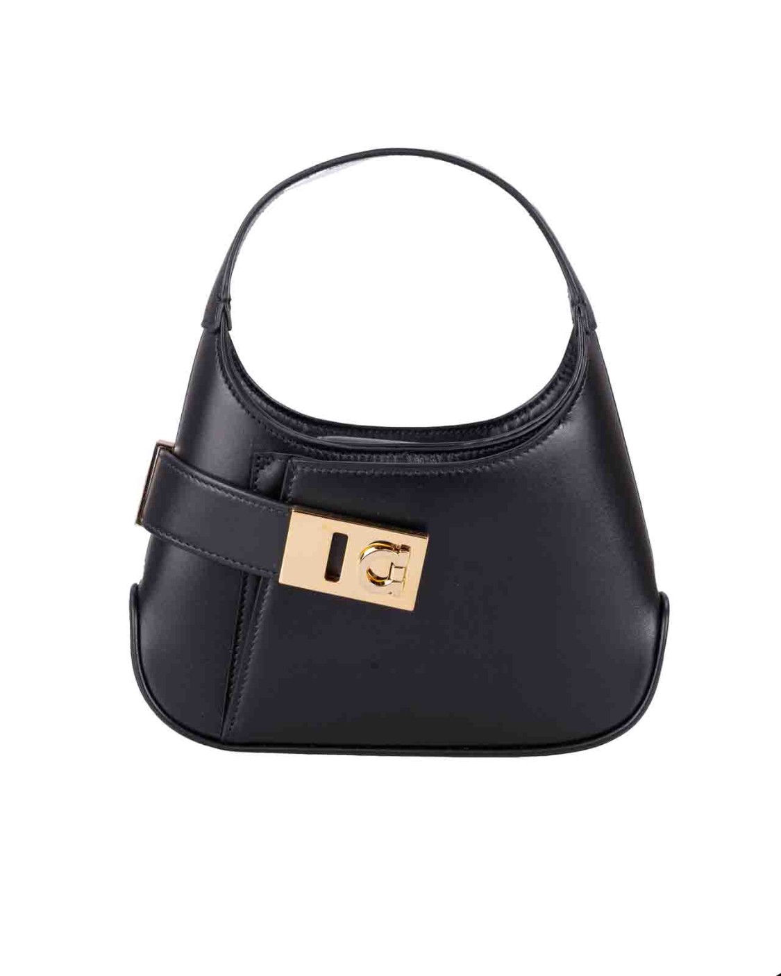 shop SALVATORE FERRAGAMO  Borsa: Salvatore Ferragamo mini bag hobo.
Apertura con ponte e magnete.
Linea stondata sul fondo, tasca geometrica sul davanti e fibbia Gancini diagonale.
Interno foderato e completato con tasca piatta.
Da indossare a mano o cross body grazie alla tracollina rimovibile.
Altezza 11 CM, Lunghezza 20 CM, Profondità 5 CM.
Composizione: 100% pelle di vitello.
Made in Italia.. 215943 MIN ARCH-769137 number 7924197